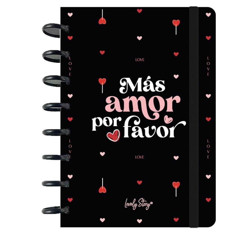Cuaderno cuadricula A5 Mas amor por favor Lovely Story 84354