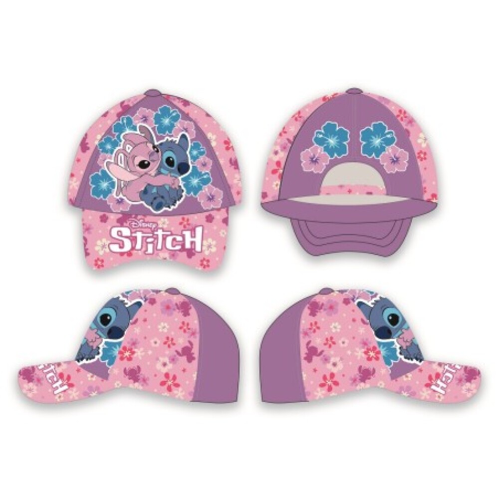 Gorra rosa flores Stitch Factory 8436615537396 2