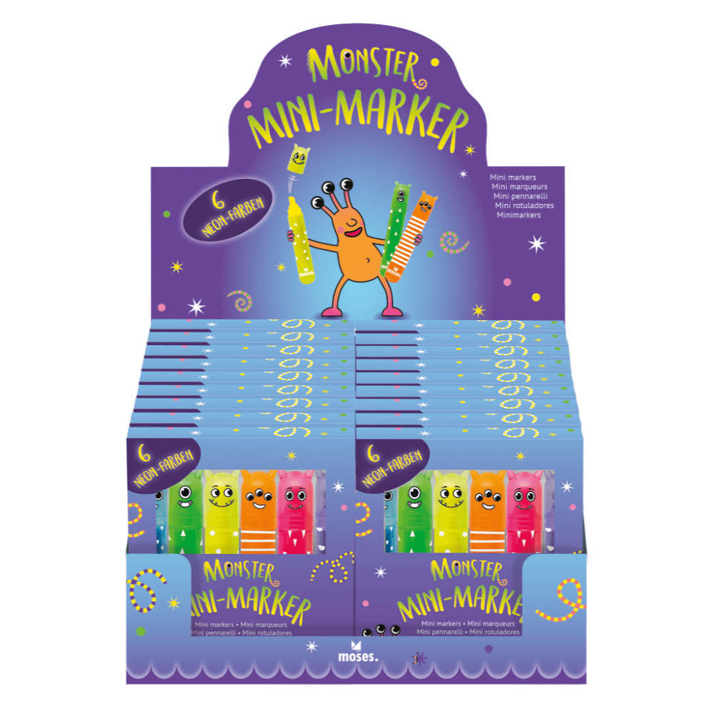 Mini marcadores Monsters Moses 4033477263018 3