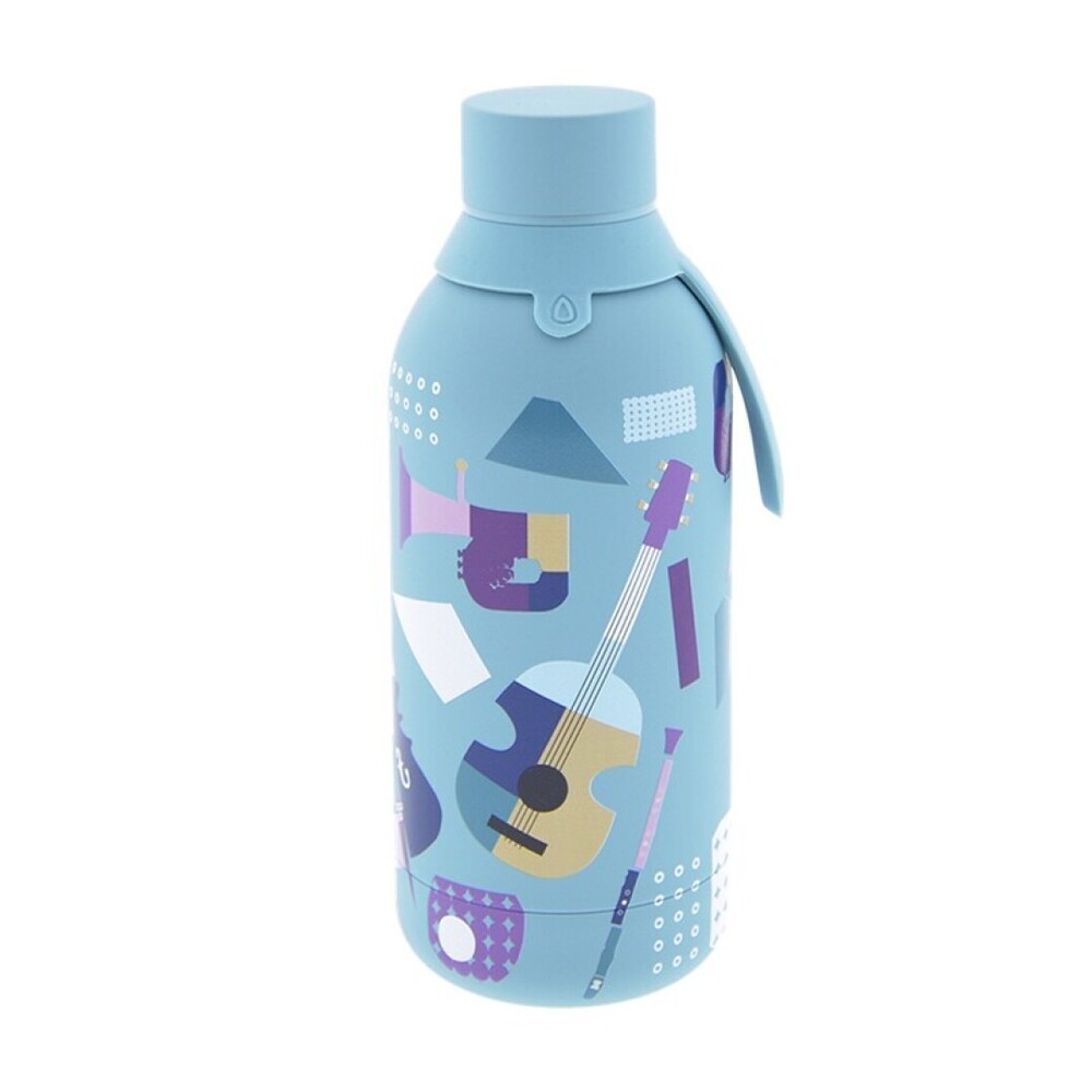 Botella termica de acero 500ml - Color Esmeralda  musical Lo