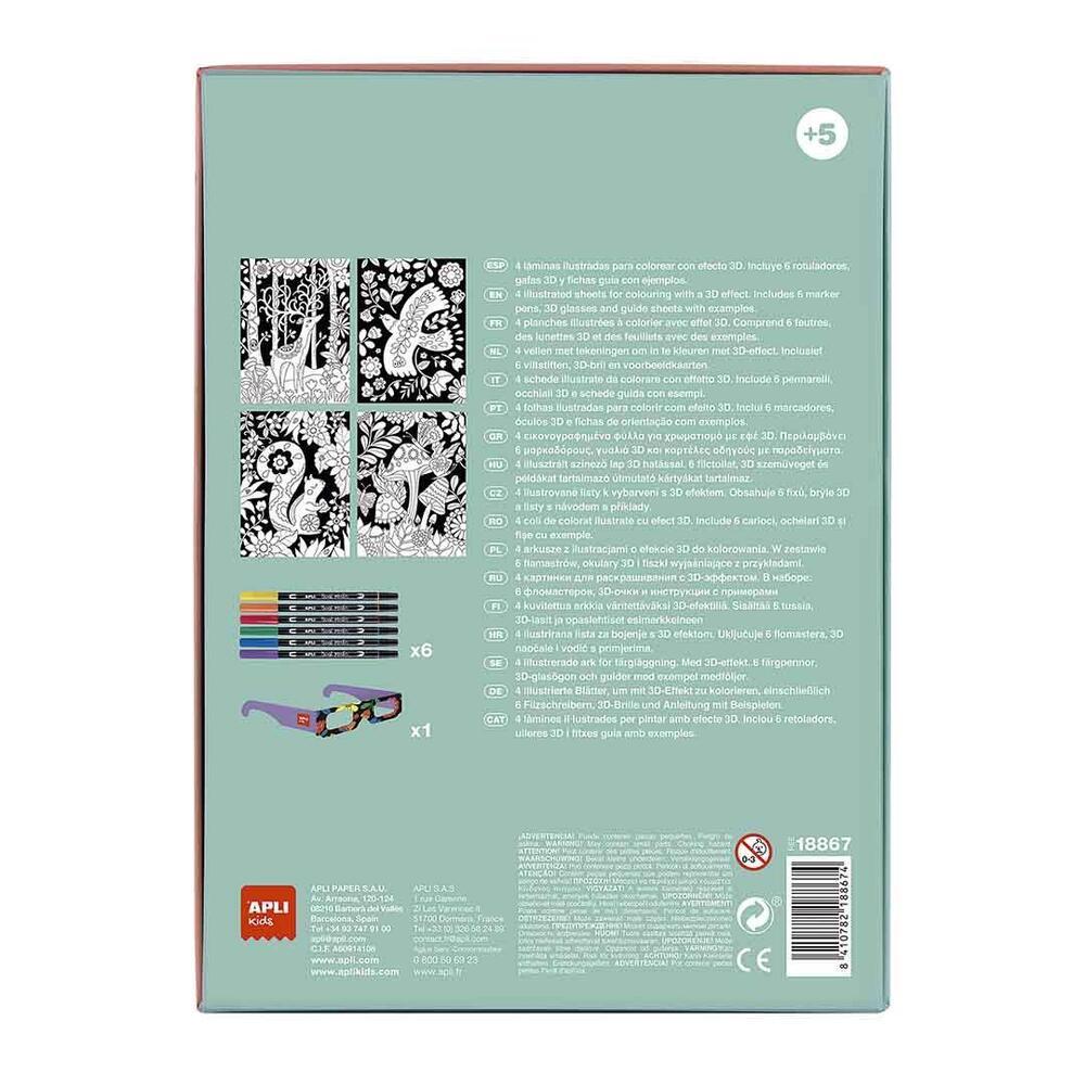 8410782188674 (3) Kit Coloring 3D · Apli Kids 3