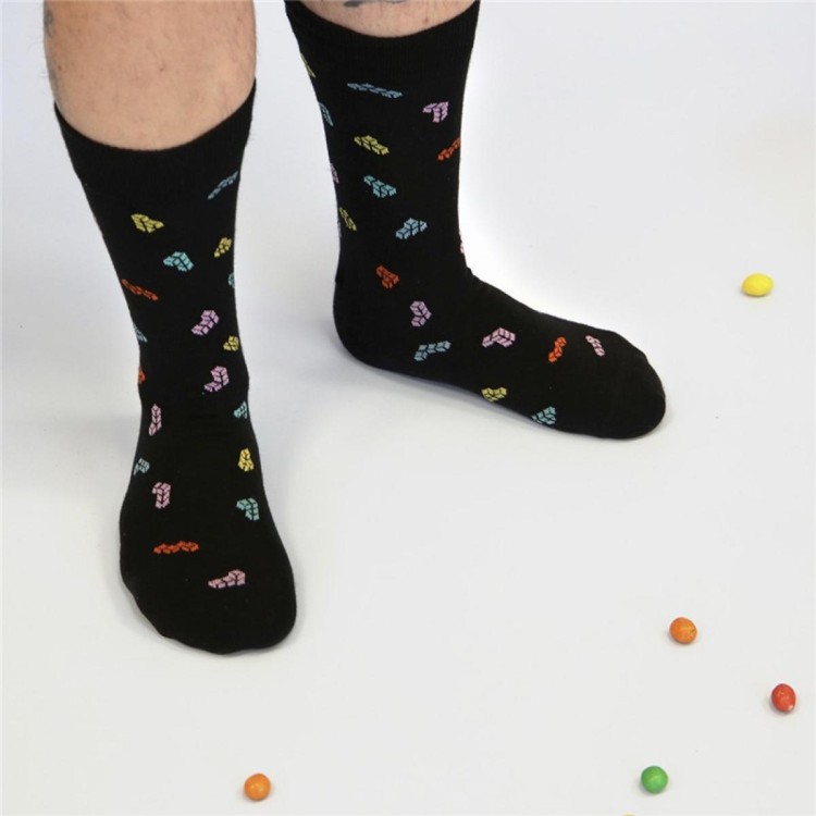 8435458186730 Calcetines Tetris piezas multicolor 1