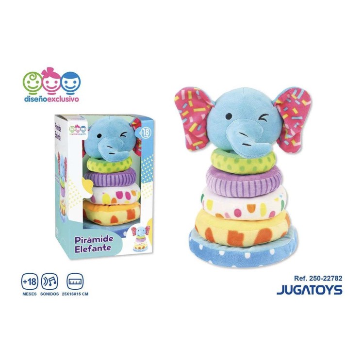 8436585227822 (2) Pirámide elefante de tela suave 2