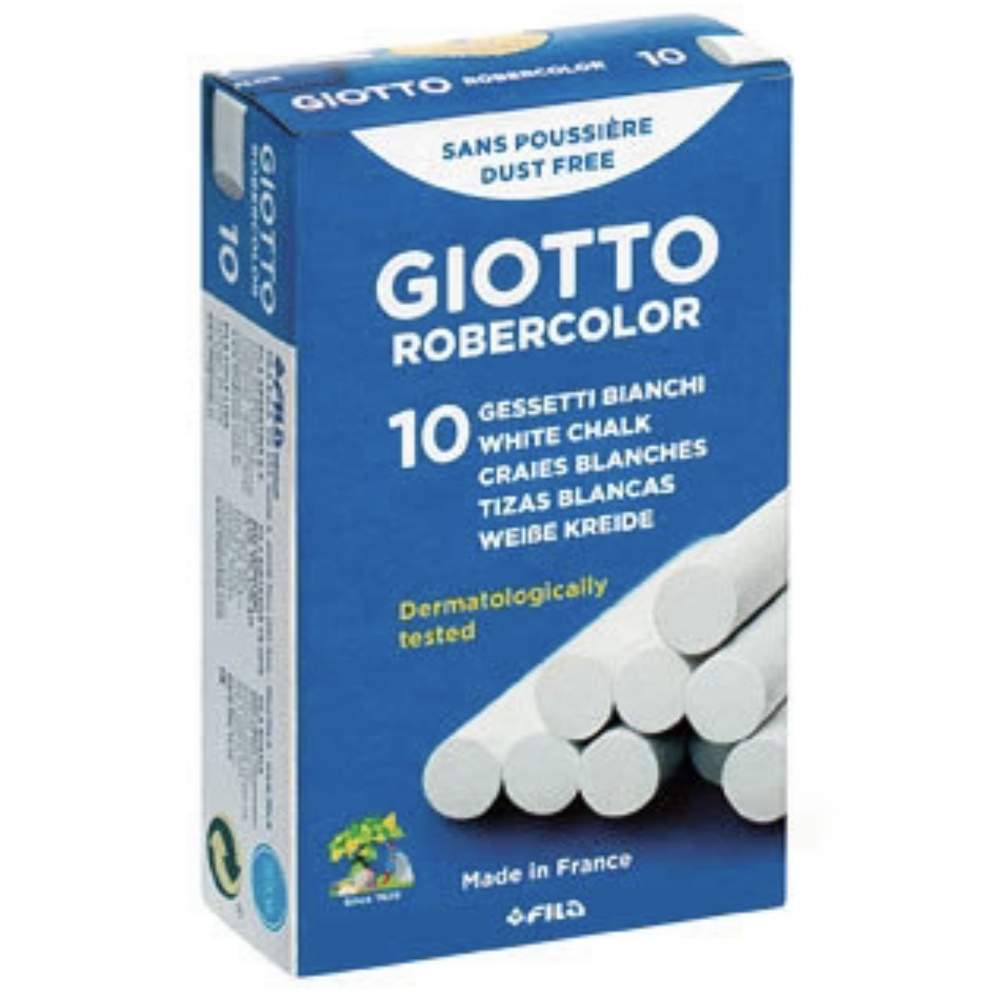 10 tizas Blanco ROBERCOLOR