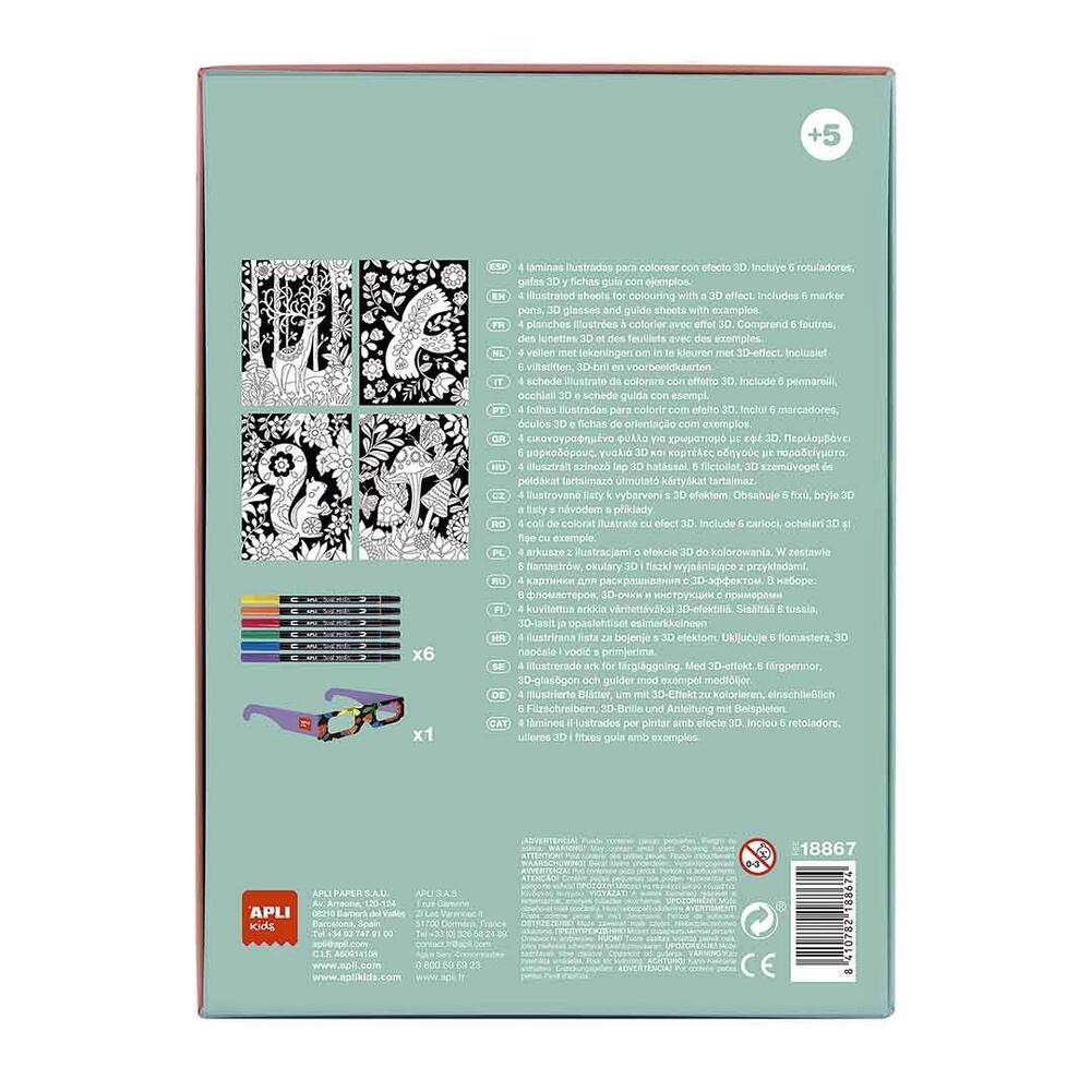 Kit Coloring 3d Apli kids 8410782188674 3