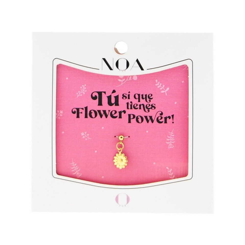 Charms acero dorado flor Lovely story 8435458090457