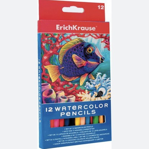 Lápices de colores ERICH KRAUSE acuarelables 12 surtidos