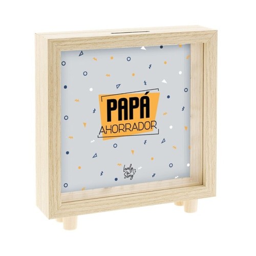 Hucha de nadera Papá ahorrador Lovely Story 8435458098743