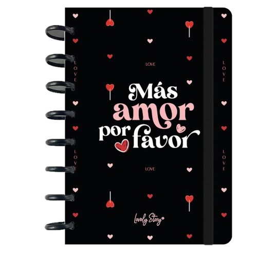 Cuaderno cuadricula A5 Mas amor por favor Lovely Story 84354