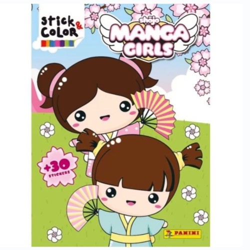 MANGA GIRLS SHOJO - STICK & COLOR 9788427874336