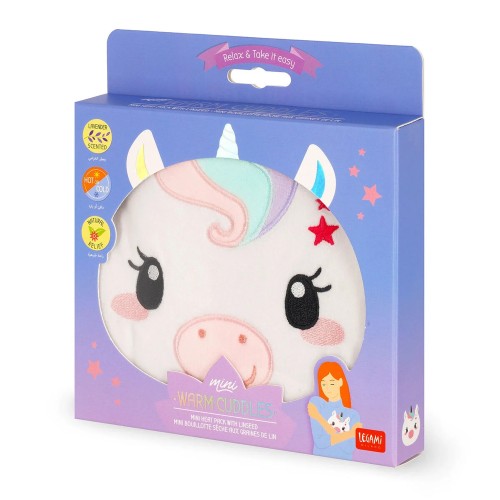 Cojin térmico mini con semillas de lino Unicornio Legami 805