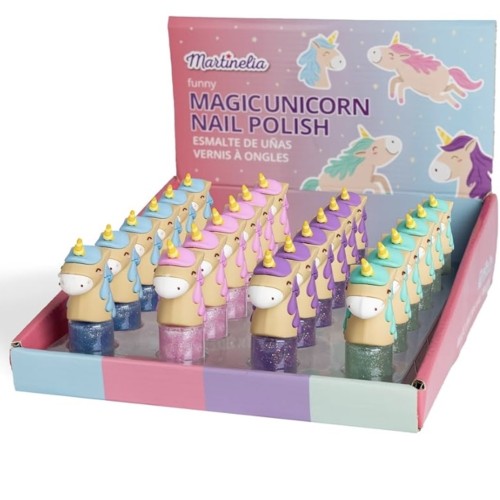 Esmalte de uñas purpurina magic unicorn Marinelia 8436609393