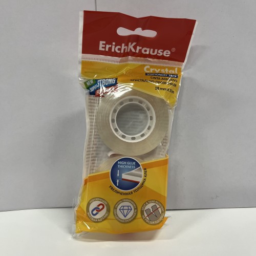 Blister 2 cintas adhesiva crystal 33x19mm Erichkrause 404148