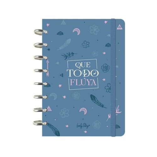 Cuaderno A5 smart book Que todo fluya Lovely Story 843545810