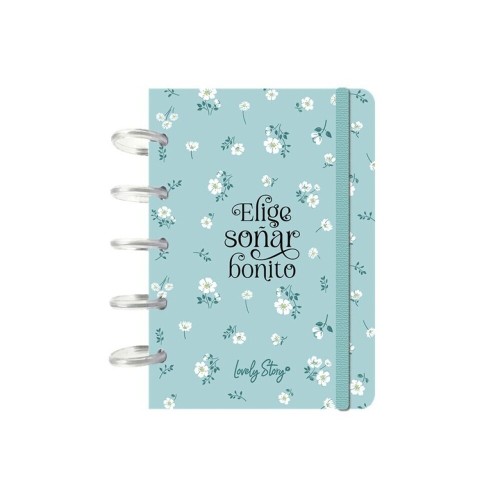 Cuaderno A6 smart book Elige soñar bonito 100 hojas 100gr sistema de discos Lovely Story