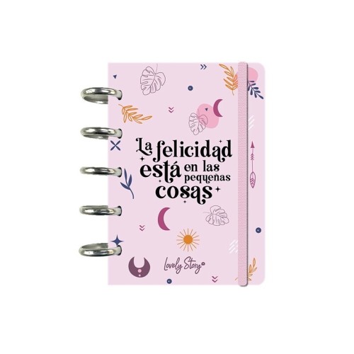 Cuaderno A6 smart book La felicidad está en las pequeñas cos