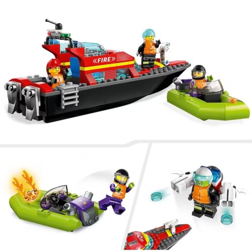 LEGO LANCHA DE RESCATE DE BOMBEROS 5702017416335