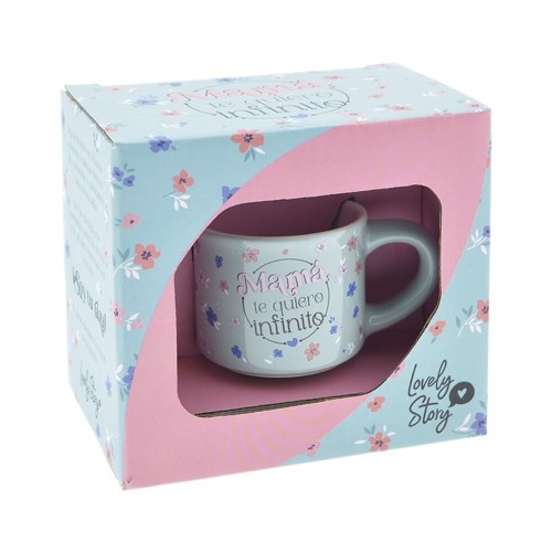 Mini taza 50ml Mamá, te quiero infinito Lovely Story 8435458