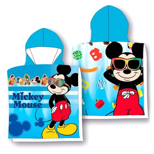 Poncho microfibra mickey 50x100cm 245gr Factory 843563134038