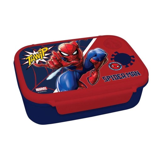 Sandwichera + botella aluminio 500ml Spiderman factory 52056