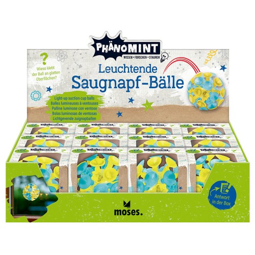 Bola luminosa con ventosas Phänomint Moses 4033477303318 1