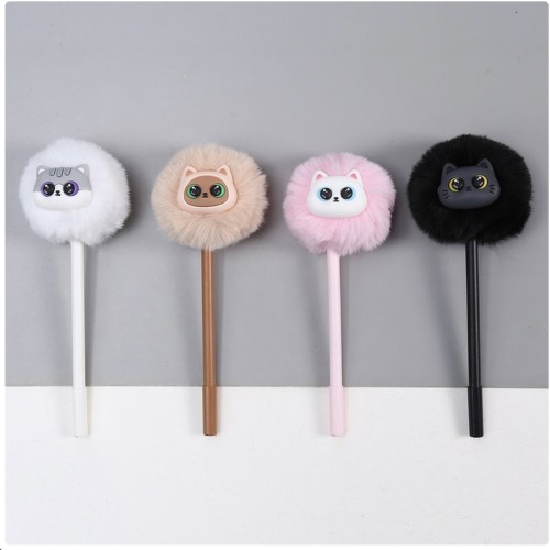 Boligrafo pompom gato Roymart 8431234196443 3