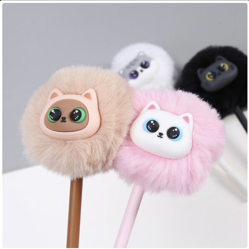 Boligrafo pompom gato Roymart 8431234196443 2