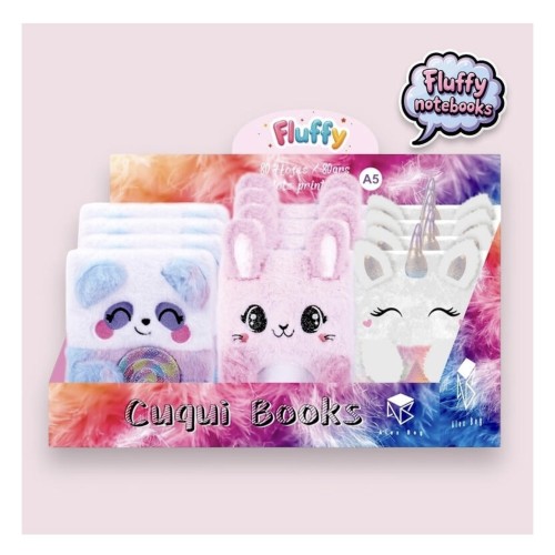 Cuaderno pelo animales A5 Roymart 8431234194524 1