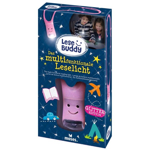 Lámpara rosa purpurina Lese Buddy Moses 4033477262455 1