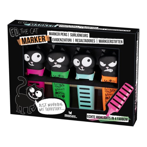 Marcadores ed, the cat  Moses 4033477275332 1