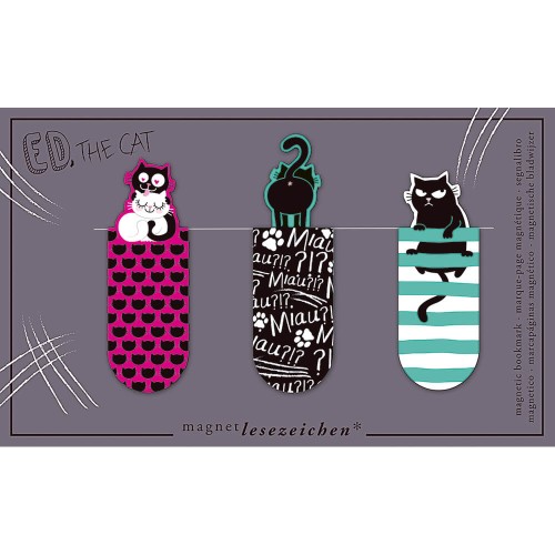 Marcapáginas Magnéticos Ed, the cat Moses 4033477311719 1