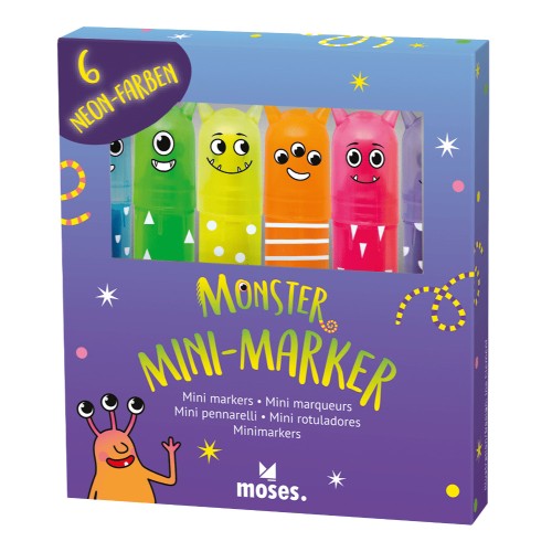 Mini marcadores Monsters Moses 4033477263018 1