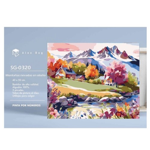 Pintar con numeros montañas nevadas Roymart 843123419661 1