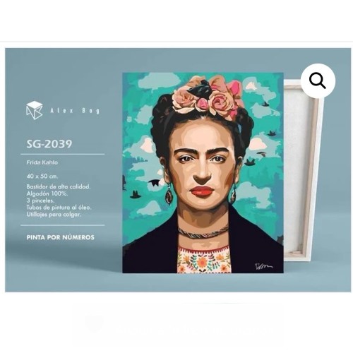 Pintar por numeros Frida kahlo Roymart 843123418474