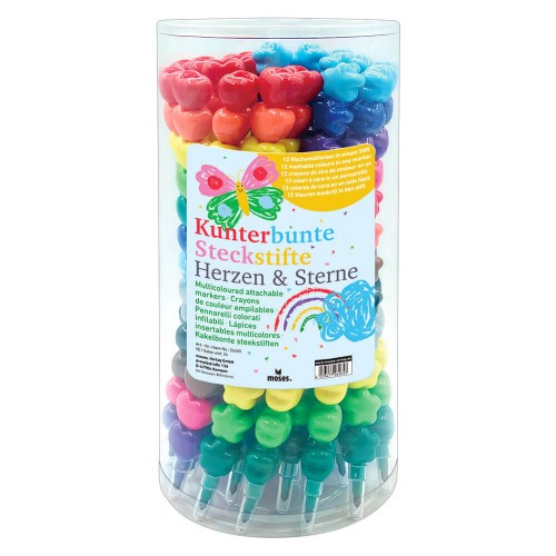 Rotulador Arco Iris Coraznoes & Estrellas Moses 403347726265