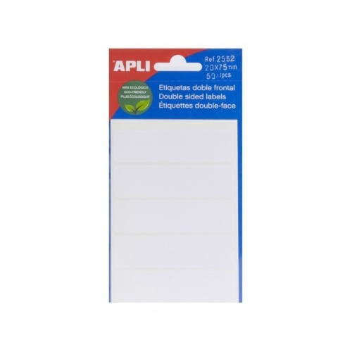 Etiqueta adhesiva sobre 20x75mm 50 unidades Apli 84107820255
