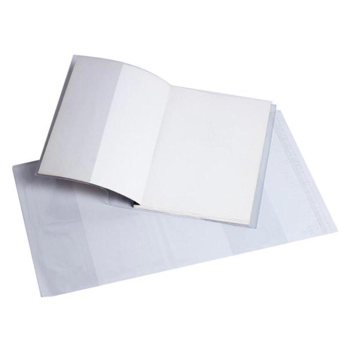 Funda forra libros transparente pp 80 mic 30x52cm  50 unidad