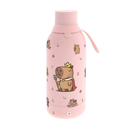 Botella térmica aluminio Majesty capibara peach 500ml Aurea