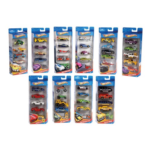 Coche Hot Wheels. Pack de 5 Coches. - Modelos surtidos Matte