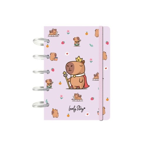 Cuaderno A6 con sistema de discos Majesty capibara Lovely St