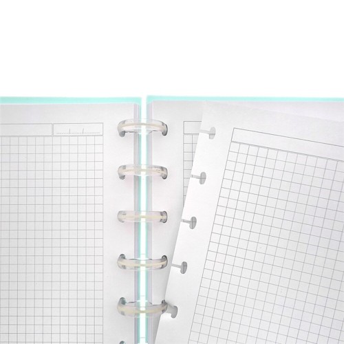 Cuaderno A6 con sistema de discos Mint bubble tea capibara L