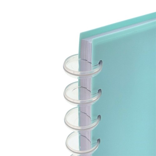 Cuaderno A6 con sistema de discos Mint bubble tea capibara L