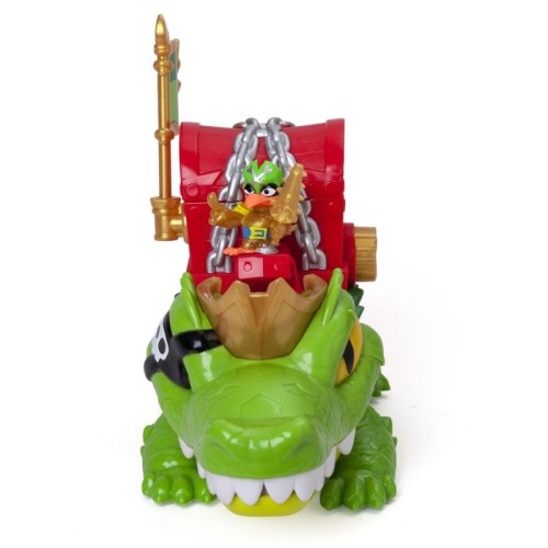 Figura Piratix Cocodrilo con capitan Piratix exclusivo. Magi