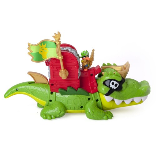 Figura Piratix Cocodrilo con capitan Piratix exclusivo. Magi