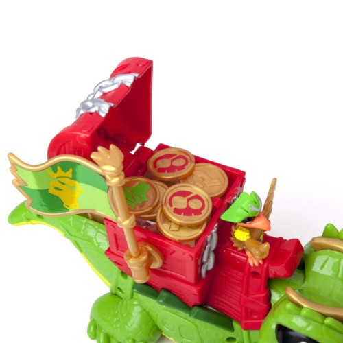Figura Piratix Cocodrilo con capitan Piratix exclusivo. Magi