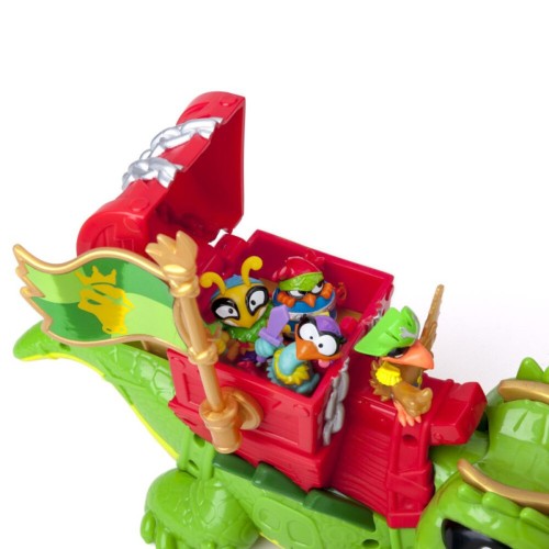Figura Piratix Cocodrilo con capitan Piratix exclusivo. Magi