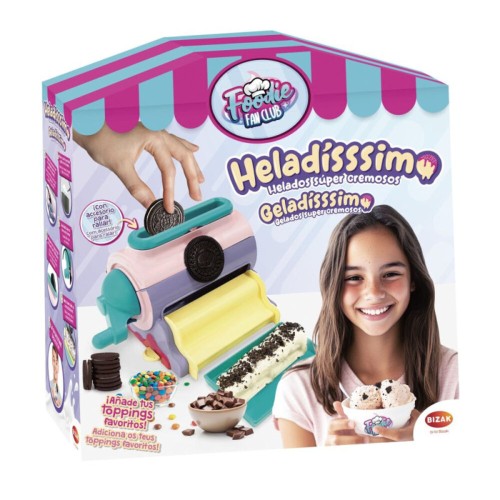 Juego Heladississimo. Incluye tarrina, cuchara y libro de re