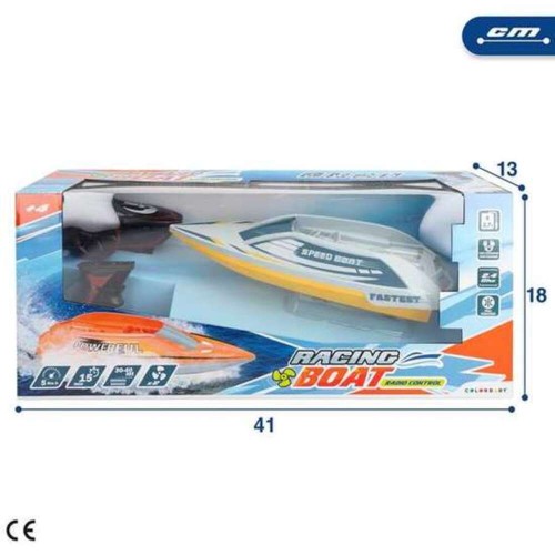 Lancha Rapida radio control 28 Cm. 2.4 Ghz y cargador Usb Co
