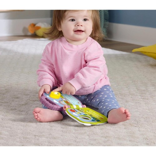 Libro musical Mono morado Fisher-Price. Mattel 194735301836