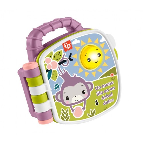 Libro musical Mono morado Fisher-Price. Mattel 194735301836